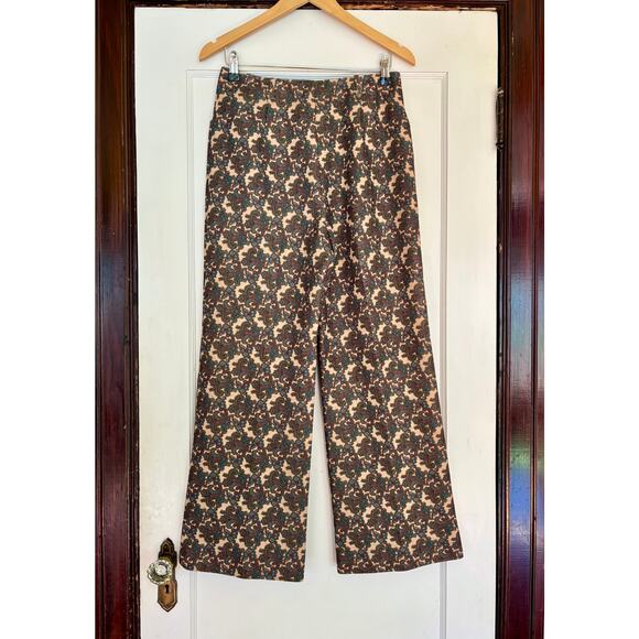 Vintage RARE Glen of Michigan Baroque Inspired Patterned Wide Leg Trousers- 28 - Picture 4 of 5